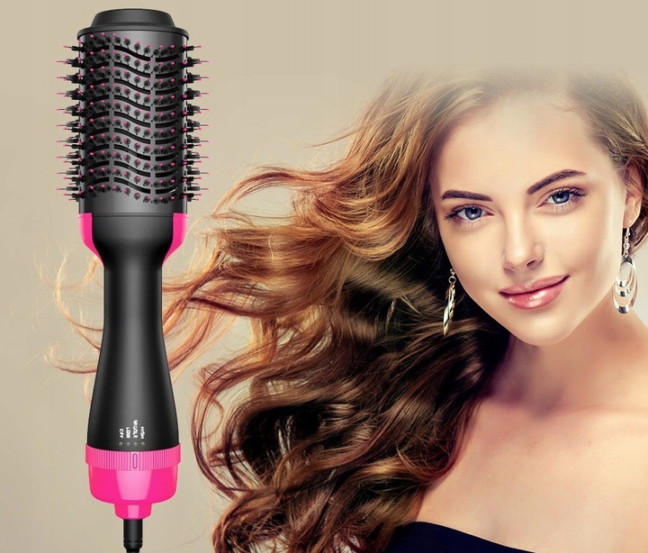MOCNA SZCZOTKA SUSZARKA 4W1 LOKÓWKA DO WŁOSÓW PROSTOWNICA 1200W OBRACANA EAN (GTIN) 5906700040573